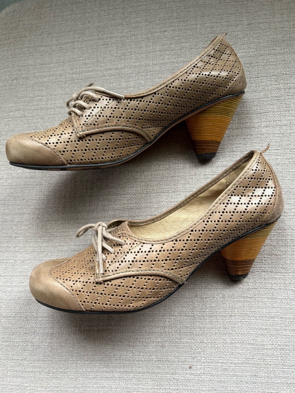 J Shoes Gladis Brogue Heels